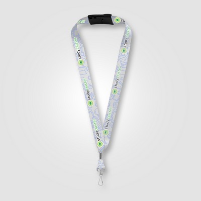 Orris rPET J Hook Breakaway Lanyard - 36" x 1" - Sublimation